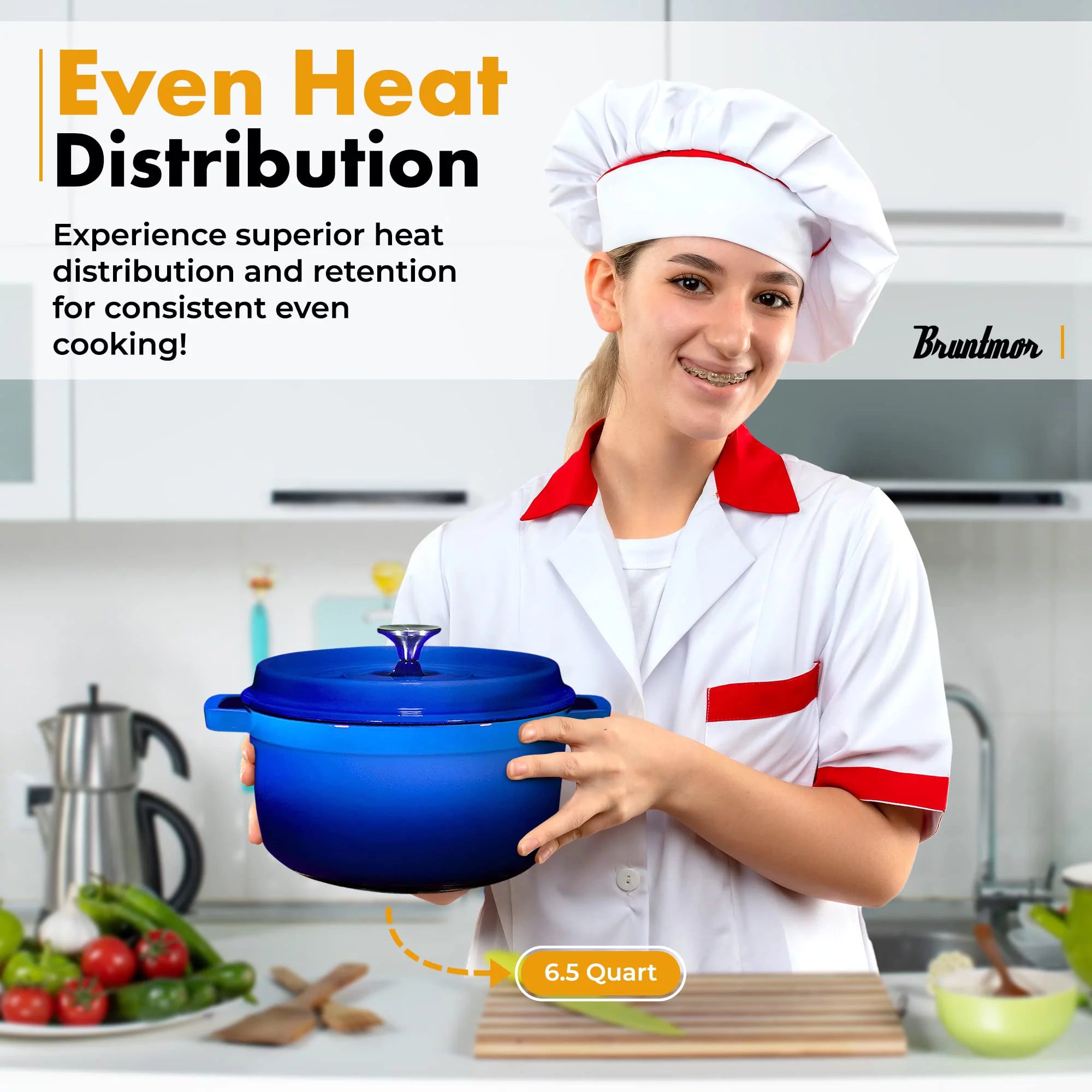 Enameled Cast Iron Dutch Oven 65 Quart R453335