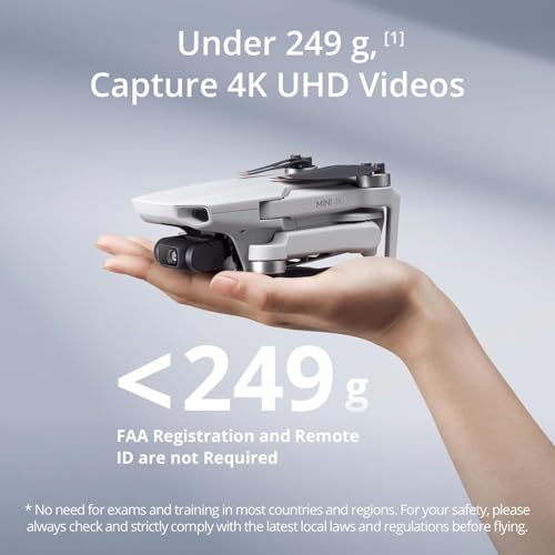 Mini 4K Drone Quadcopter with Camera, Under 249 g, 3-Axis Gimbal Stabilization, 10km Video Transmission, 31-Min Flight Bundle L976884