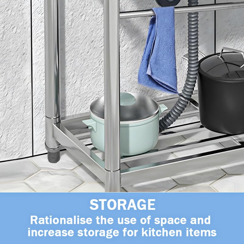 Stainless Steel Single Bowl Free Standing Utility Sink P526