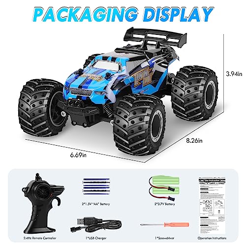 2.4Ghz All Terrain Off-Road Monster Truck with LED Bodylight and 2 Rechargeable Batteries B741992