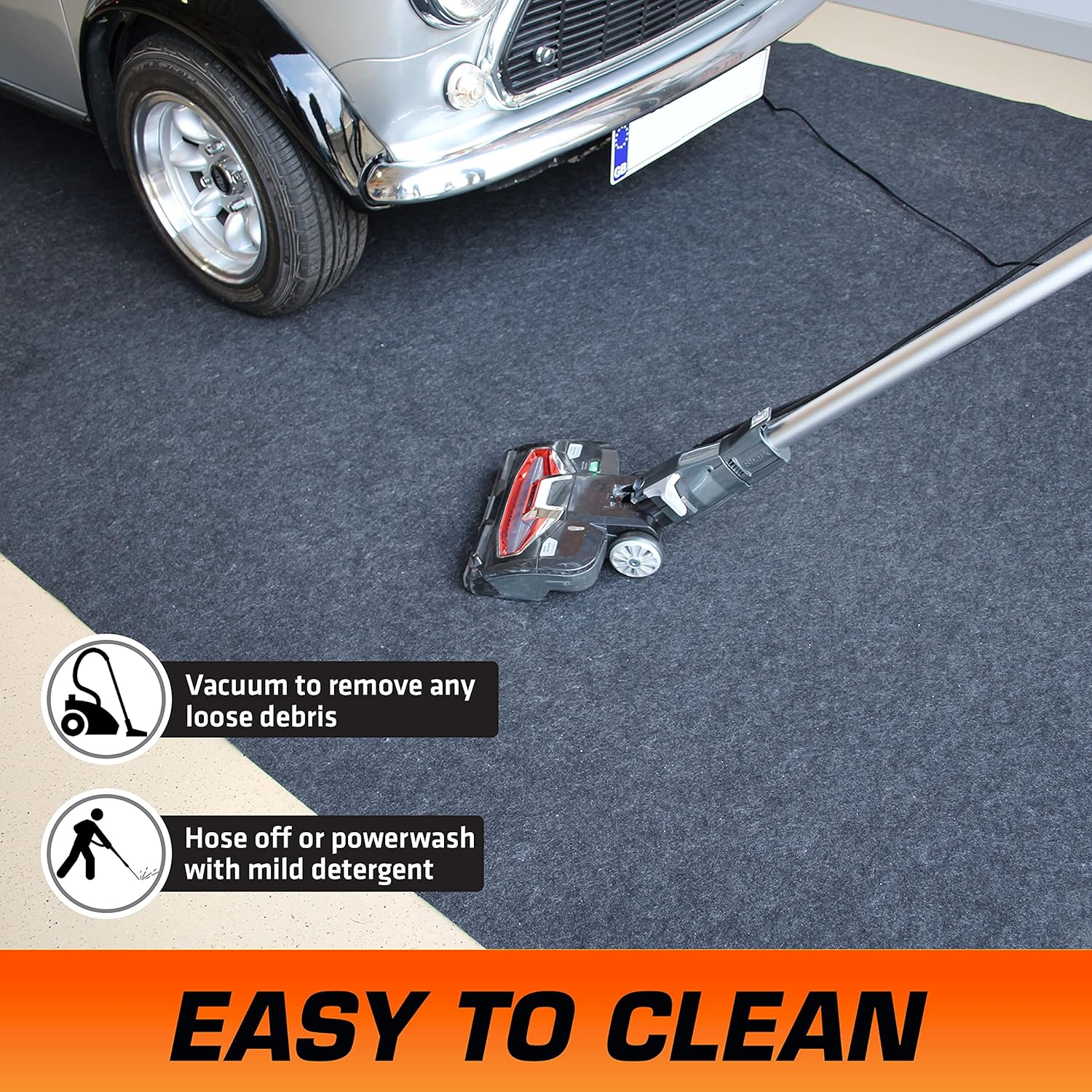 Charcoal XL Garage Floor Mat (22' x 8'10") F258