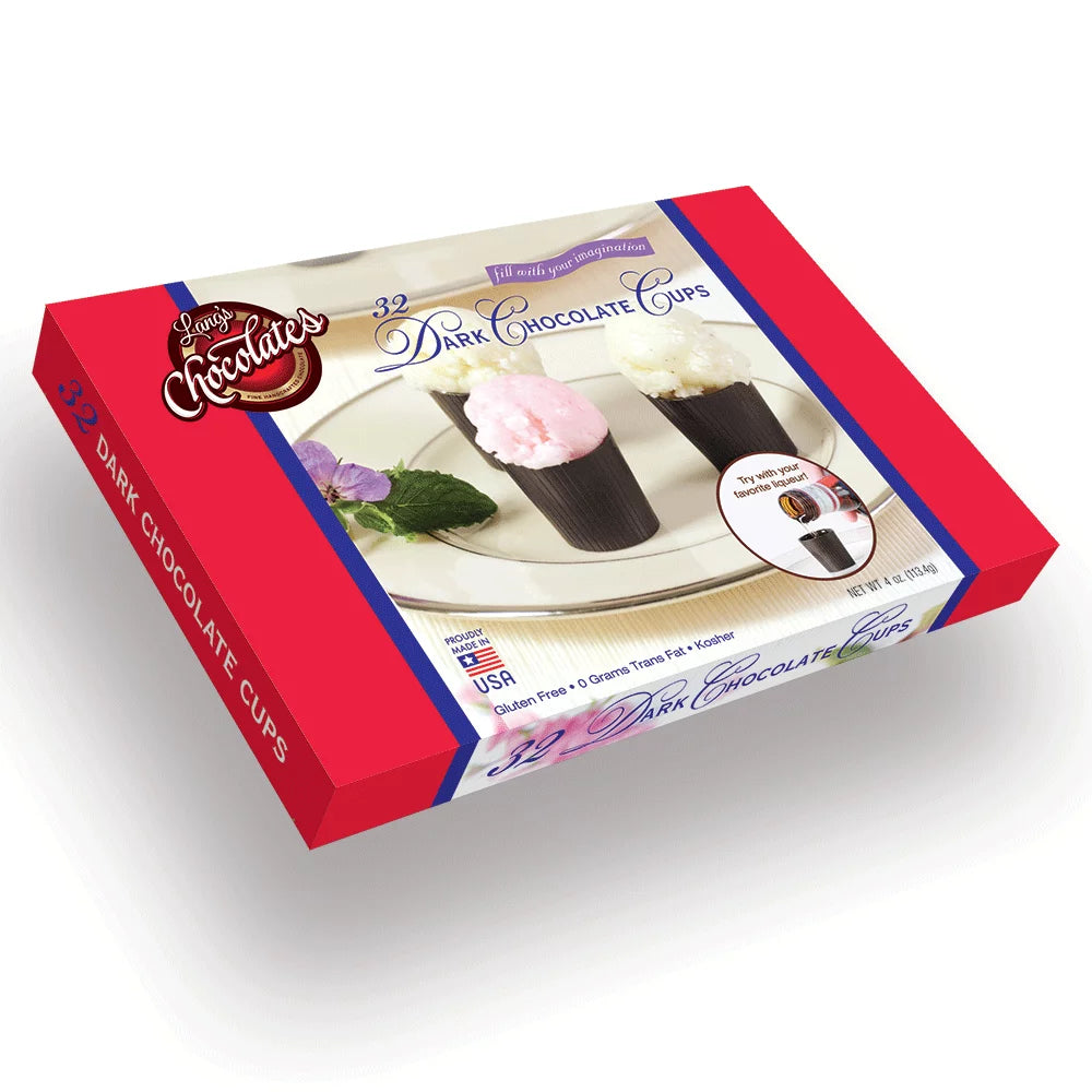 Dark Chocolate Dessert Cups 64 piece box N1635