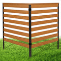 Black 2-Panel 51''H x 39''W Poly Lumber Privacy Screen C746230