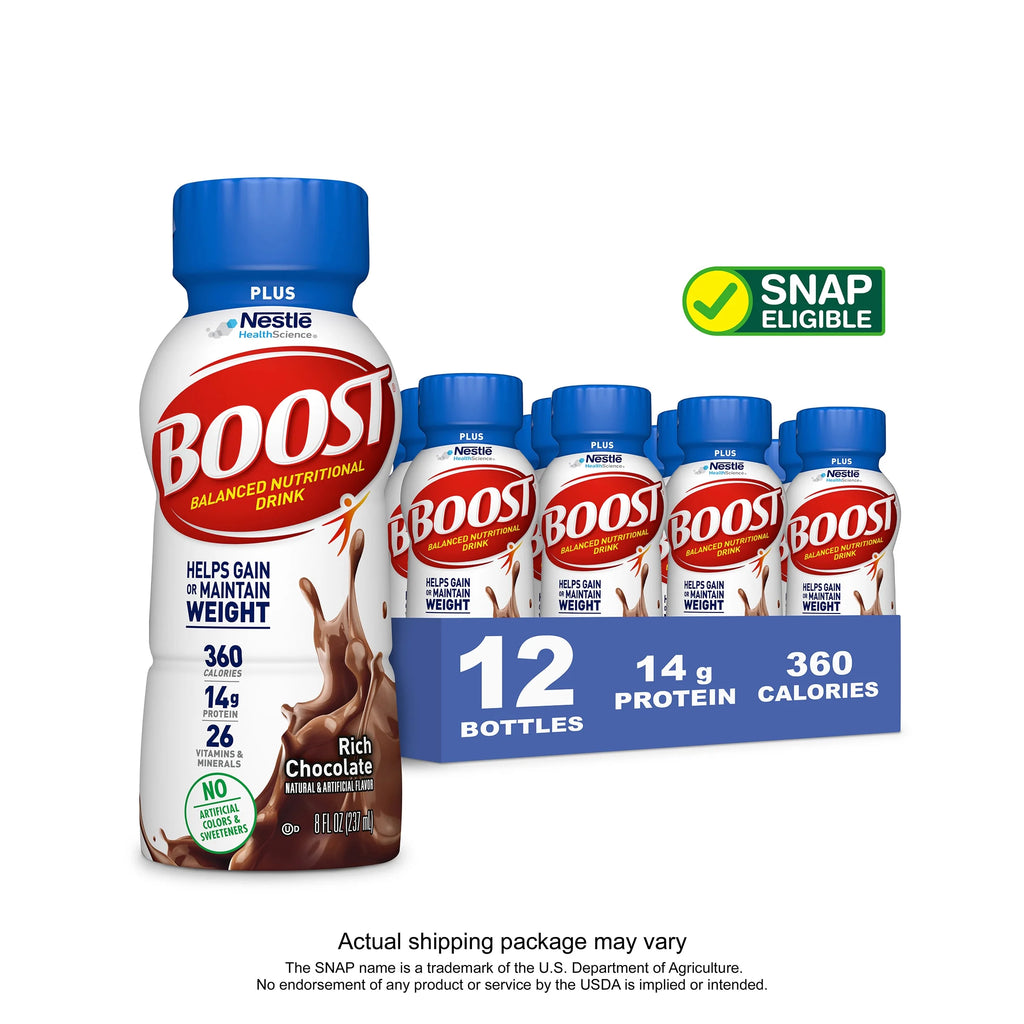 Rich Chocolate Nutritional Drink, 14g Protein, 12-8 fl oz Bottles V7212