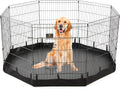8 Panel 24" W x 36" H Foldable Metal Pet Playpen with Door H522