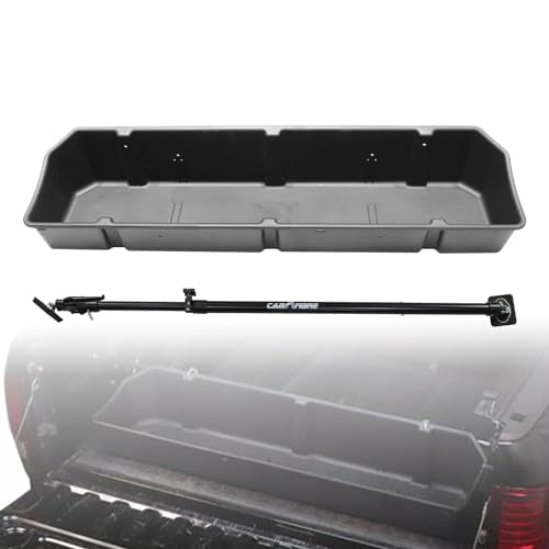 Full Size Truck Bed Storage Cargo Organizer with Adjustable Bar D364685