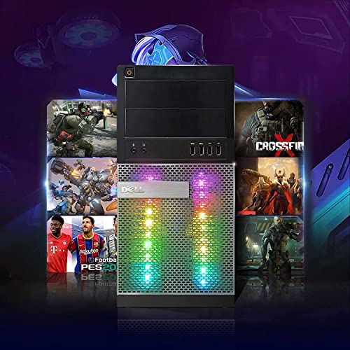 RGB Gaming Desktop PC, Intel I7 3.4Ghz, GeForce GTX 1660 Super 6G GDDR6, 32G Memory, 512G SSD, 3T, WiFi, BT 5.0, RGB Keyboard & Mouse, W10P64 (Renewed) C6228