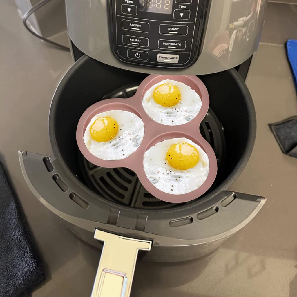 Non-Stick Air Fryer Egg Pan 3 Cavity D3634