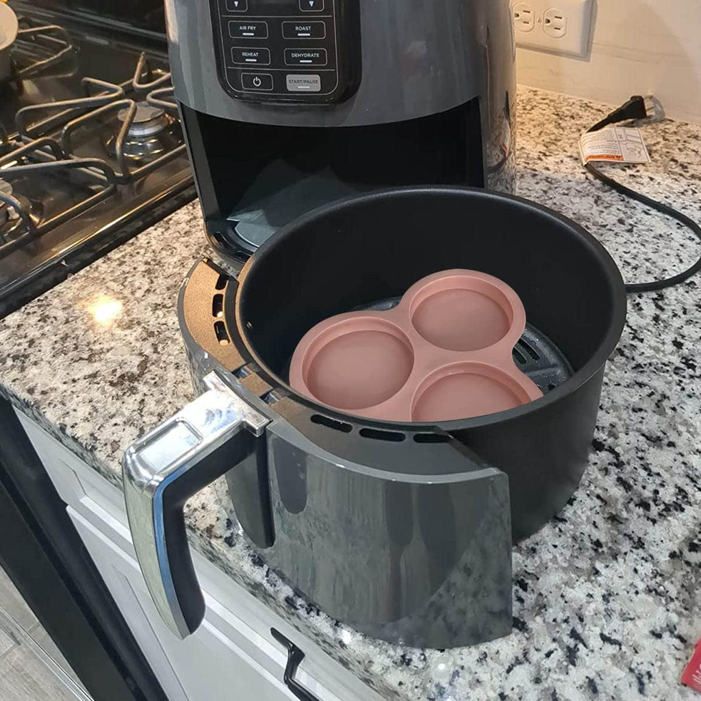 Non-Stick Air Fryer Egg Pan 3 Cavity D3634