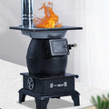 Outdoor Wood Burning Stove with Sectional Chimney Pipes S940003