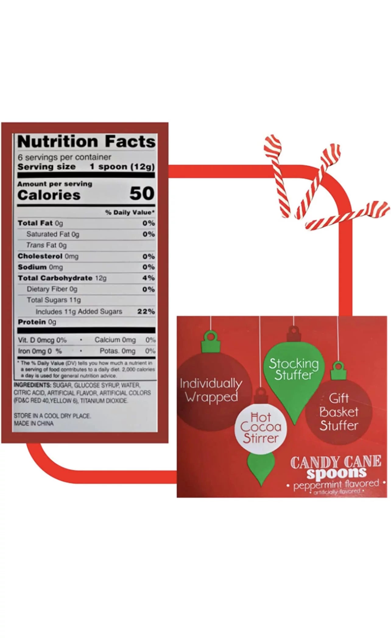 Edible Peppermint Spoons 5 Pack Z78987