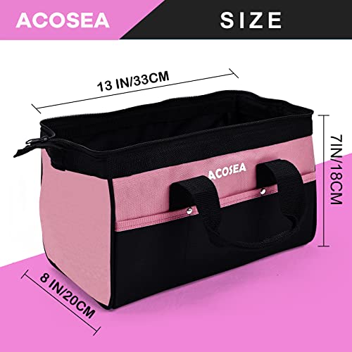 Pink 13 Inch Tool Bag with 12 Storage Pockets M297