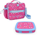 Insulated Lunch Bag Set With Kids Bento-Style Lunch Box (Rainbows and Butterflies) N184100
