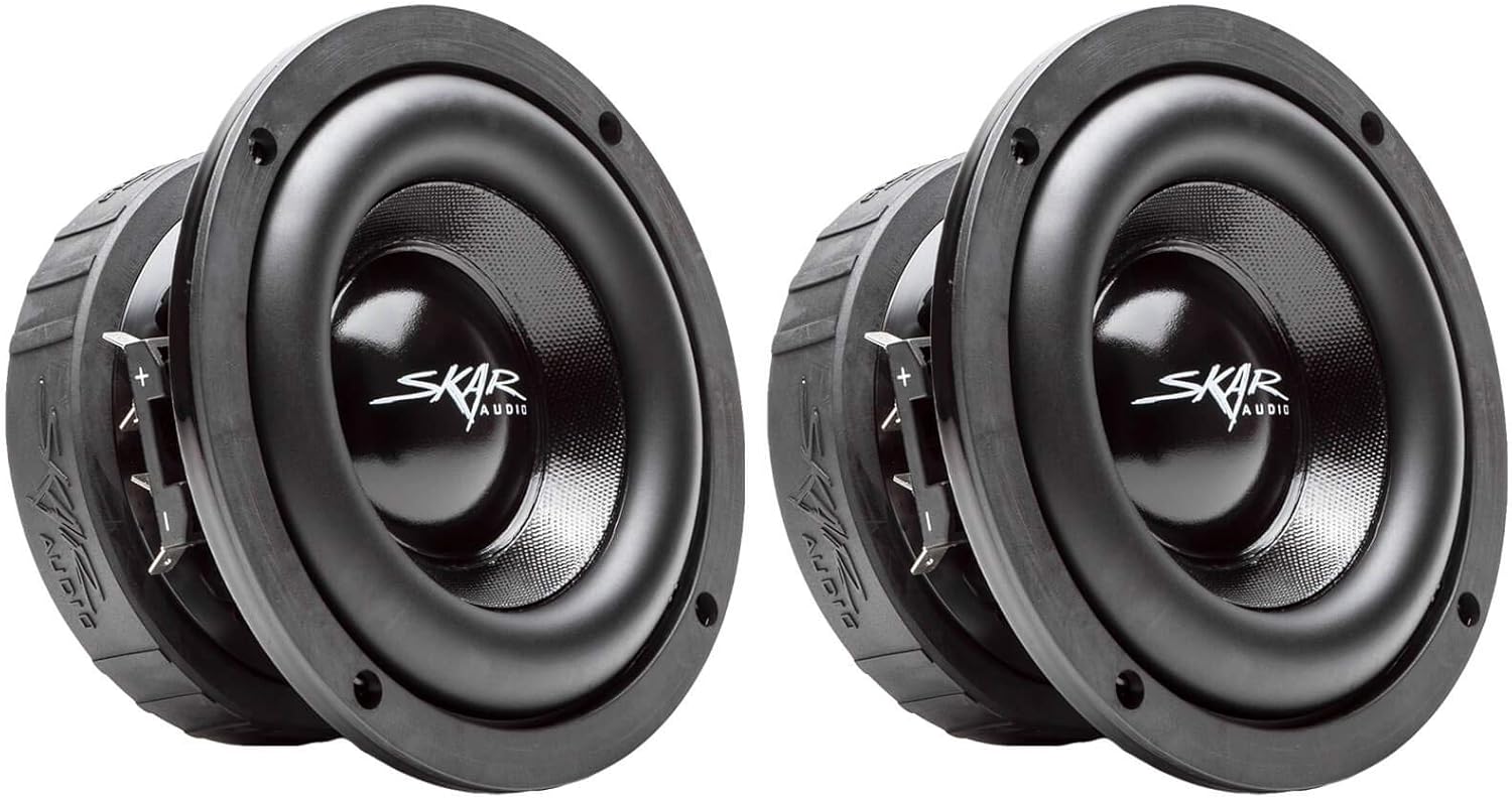 6.5 400 Watt Dual 2 Ohm Car Subwoofers, Pair of 2 U20671