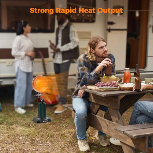 Portable Propane Heater, 15,000 BTU Outdoor Gas Heater with Framed Handle J2935