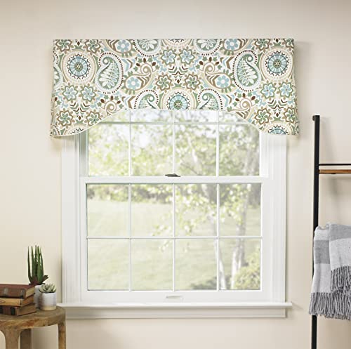 Latte Lined Arched Valance, 50 by 17-Inch P8183