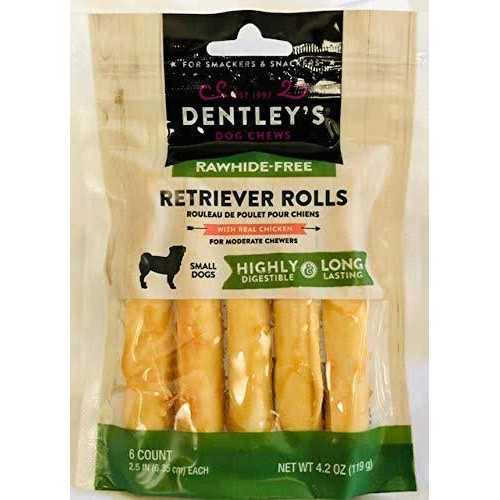 Rawhide-Free Retriever Rolls Small Dog Treats Chicken Y722697