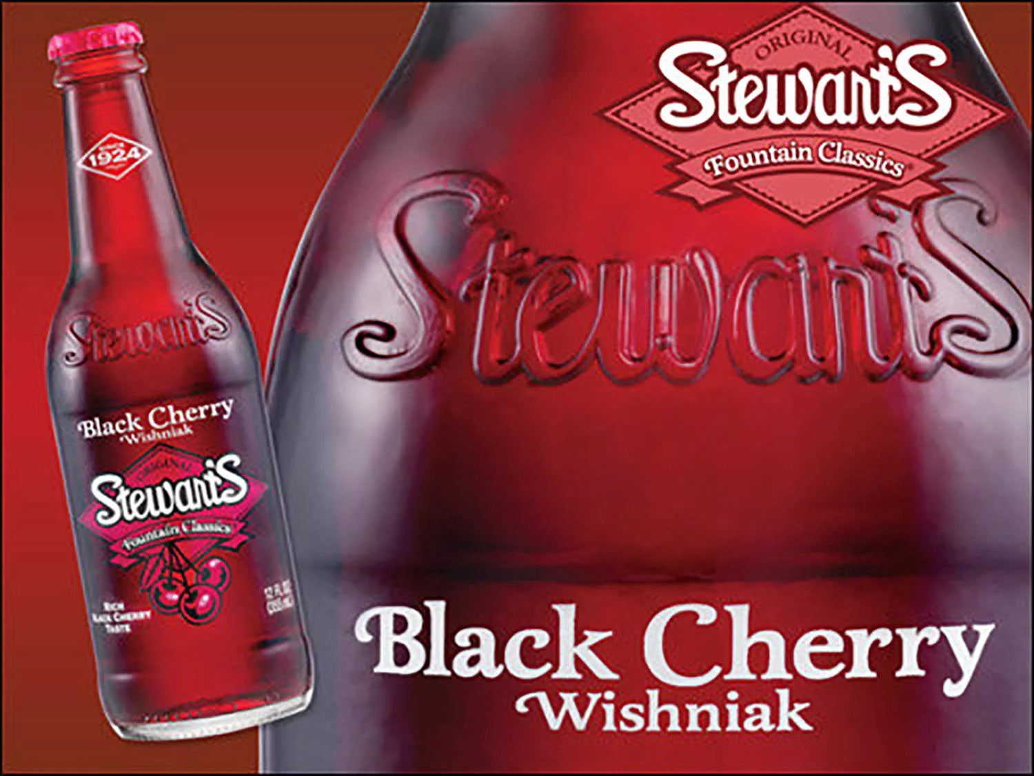 Black Cherry Soda, 12 fl oz (12 Glass Bottles) L83385