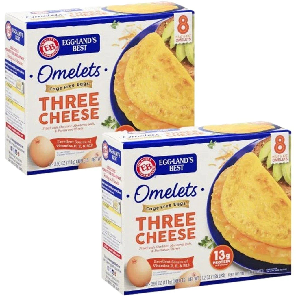 Three Cheese Omelettes, 16 Count, Frozen Breakfast R7712