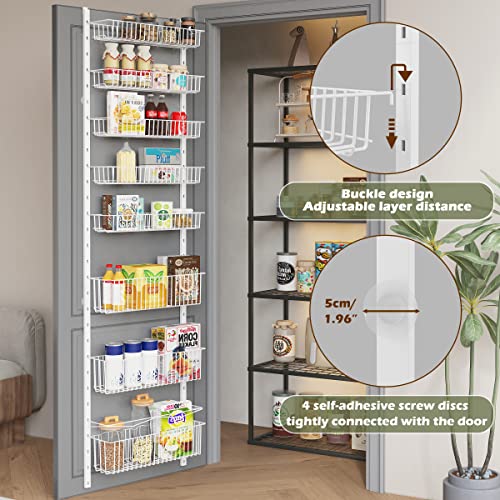8-Tier Over the Door Metal Pantry Organizer X792