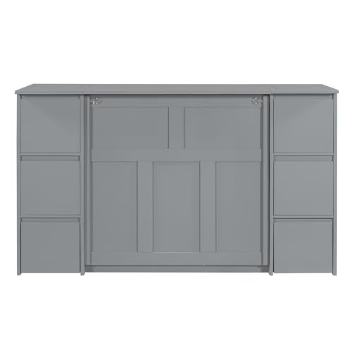 Full Size Murphy Bed with Storage and Drawers Z5361
