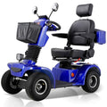 4 Wheel 500lbs Capacity Electric Powered Mobility Scooter with Adjustable Seat and Rear Basket E5213