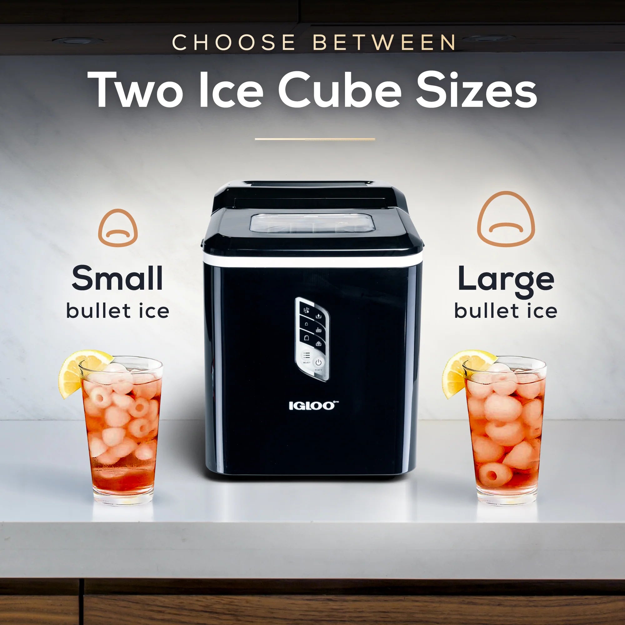 Black 26-Pound Automatic Self-Cleaning Ice Maker O87575