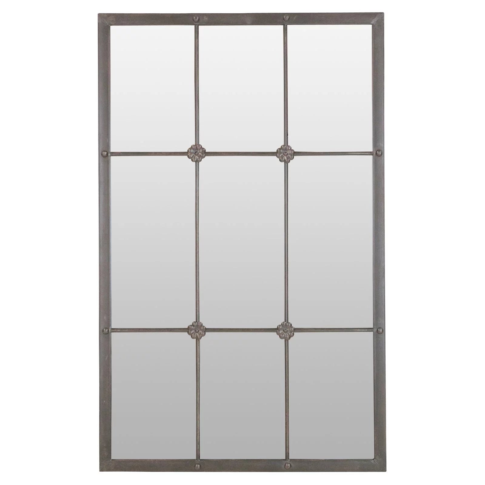 Window Pane Wall Mirror - 23.5W x 38H in. V2868