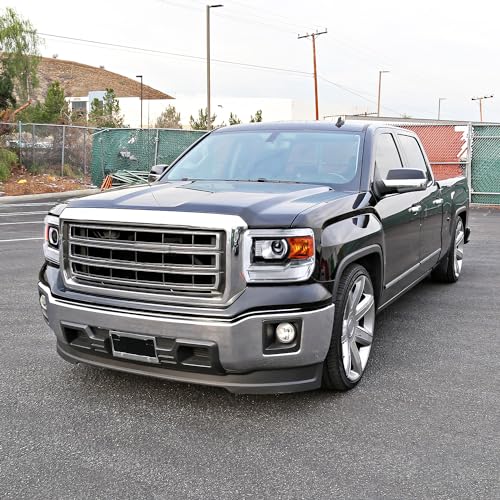 Black Housing Clear Lens Halo Projector Headlights H4595