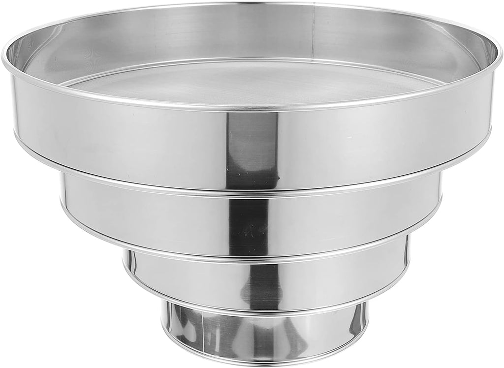 4pcs plastic flour sifter with Stainless steel Mesh N1153