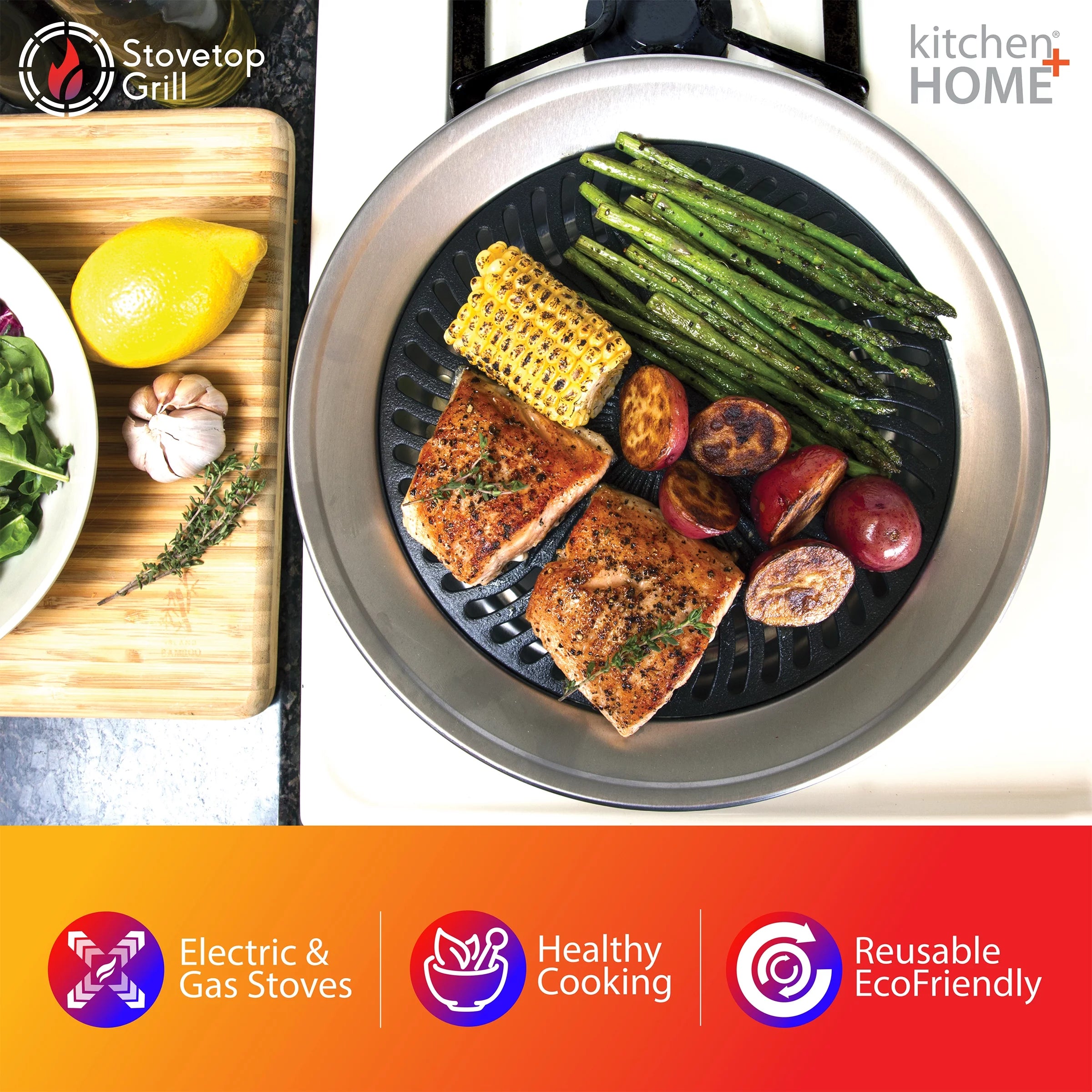 Smokeless Nonstick Stove Top Grill Pan A5465