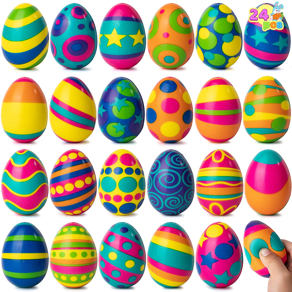 24 PCS Colorful Squishy Eggs Q730