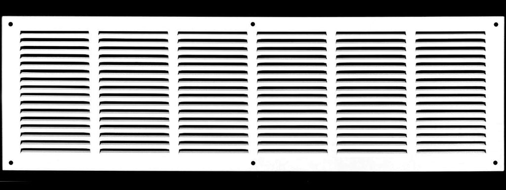 Steel Return Grilles HVAC Duct Cover (30"w X 10"h, White) O706478