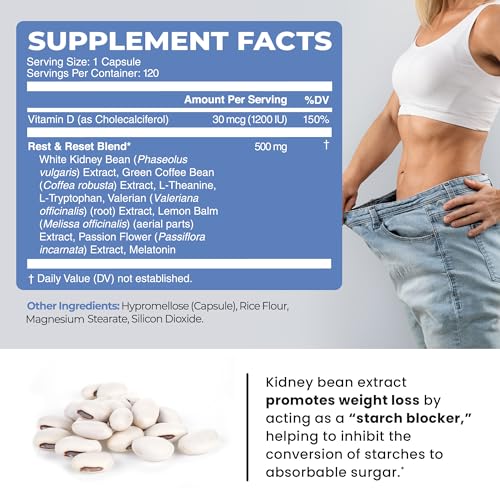 120 Nighttime Pills Weight Loss Support Supplements X173