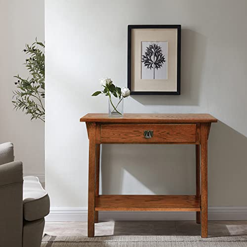Medium Oak Wood Console Table I815348