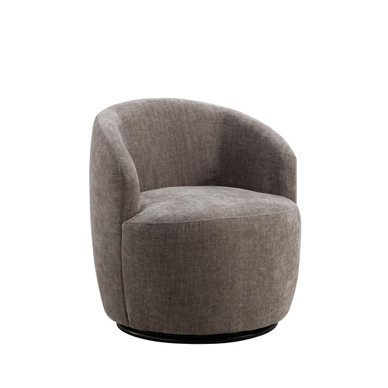 Set of 2 Chenille Swivel Barrel Chair G745331