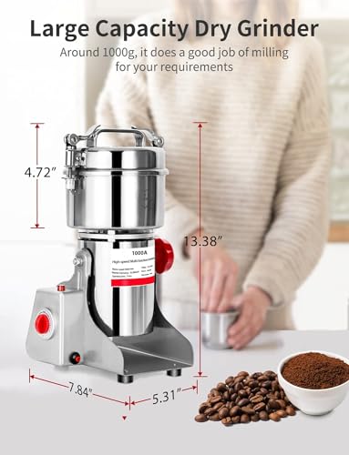 304 Stainless Steel Electric Grain Grinder Mill B49033
