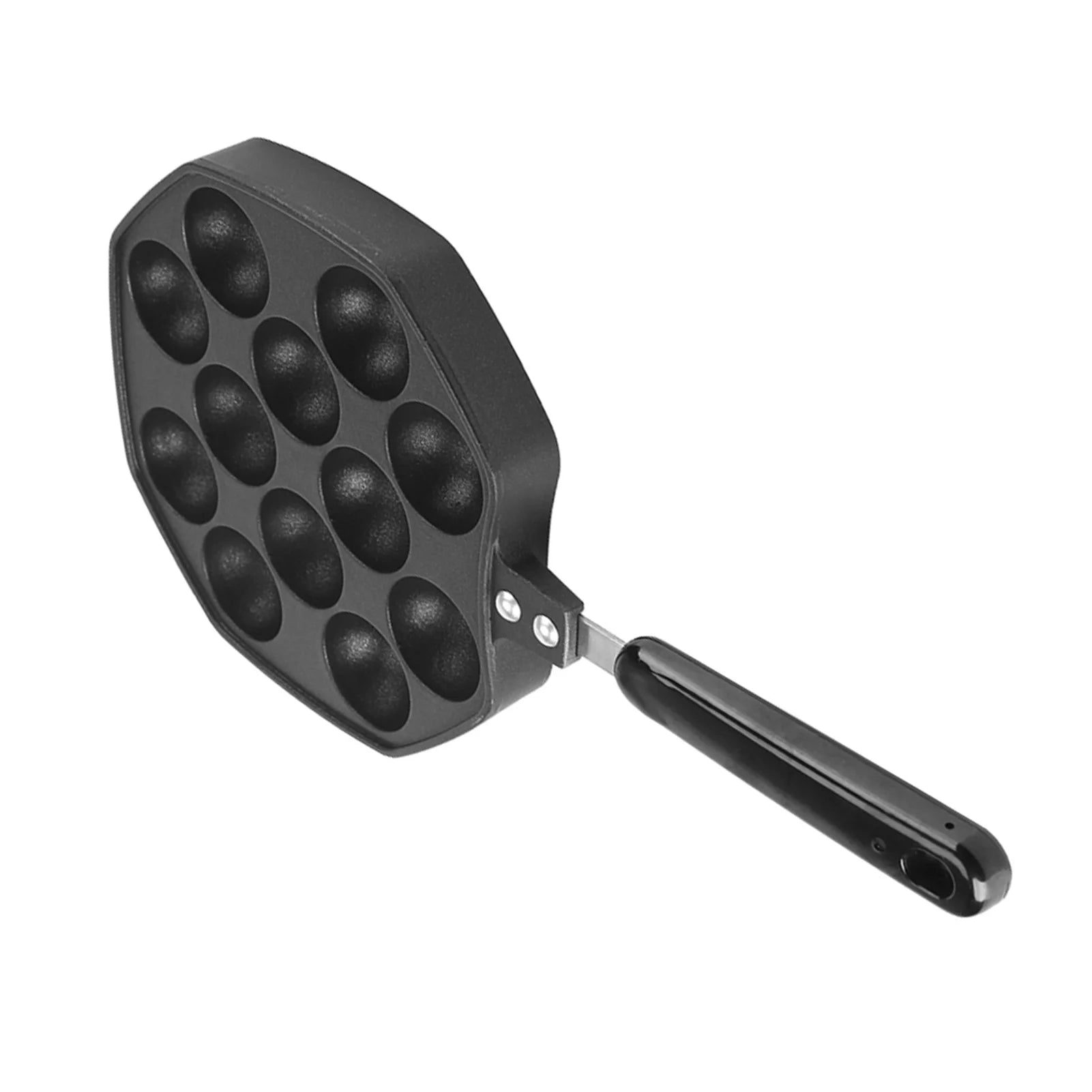 Black Non Stick Aluminum Aebleskiver Pan N581