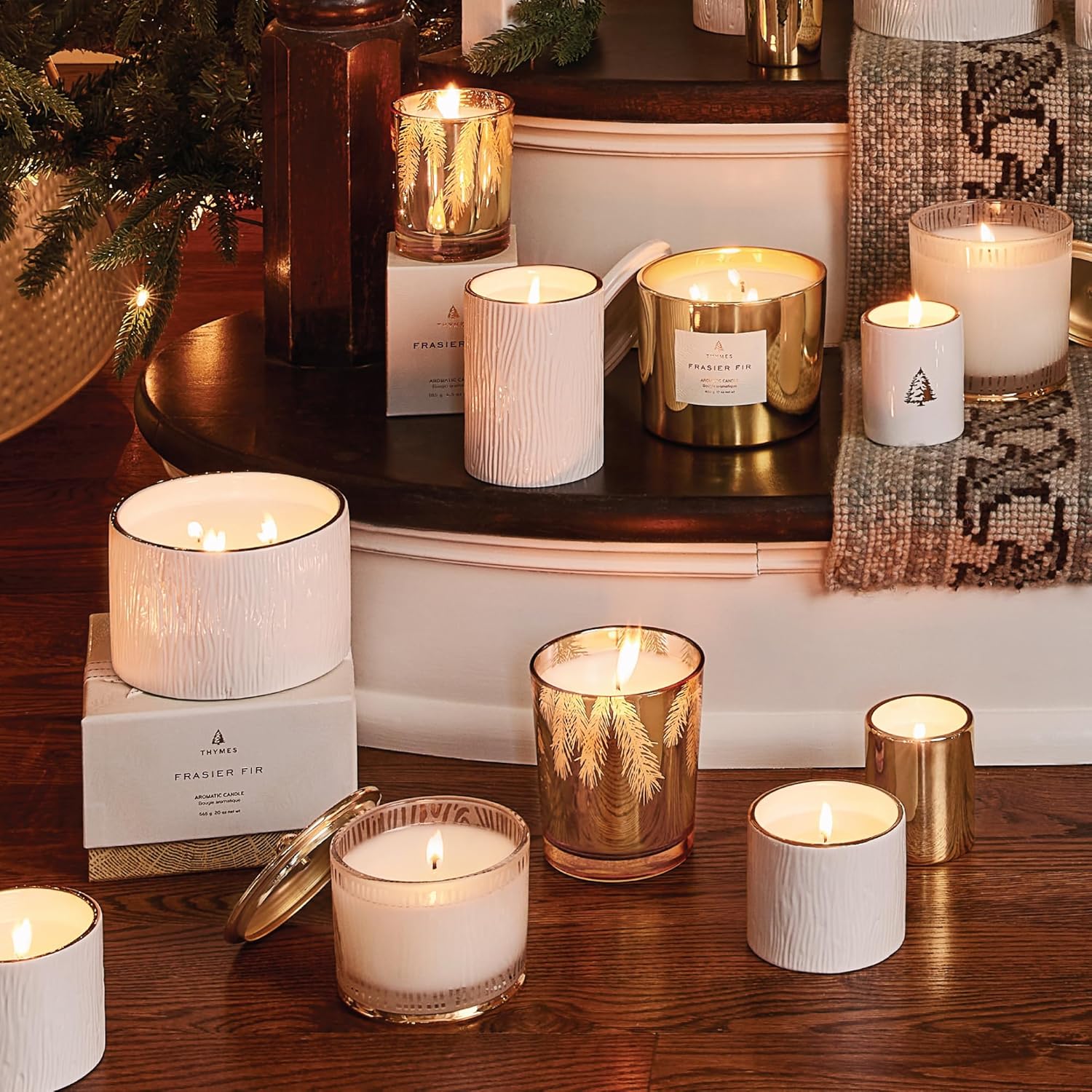 Pine Needle Gold Scented Candle (13 oz) Q2457