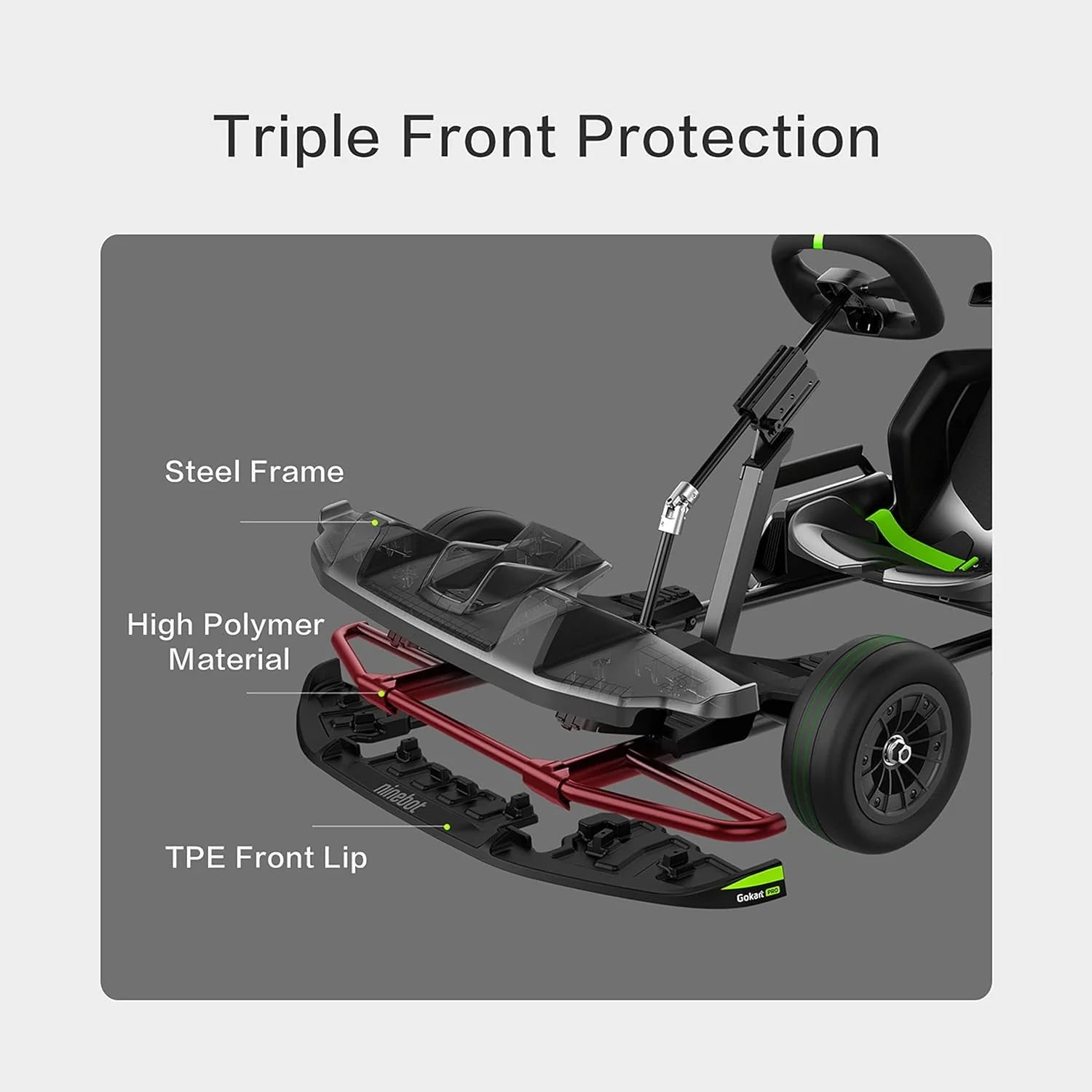 Black Electric GoKart Pro D678