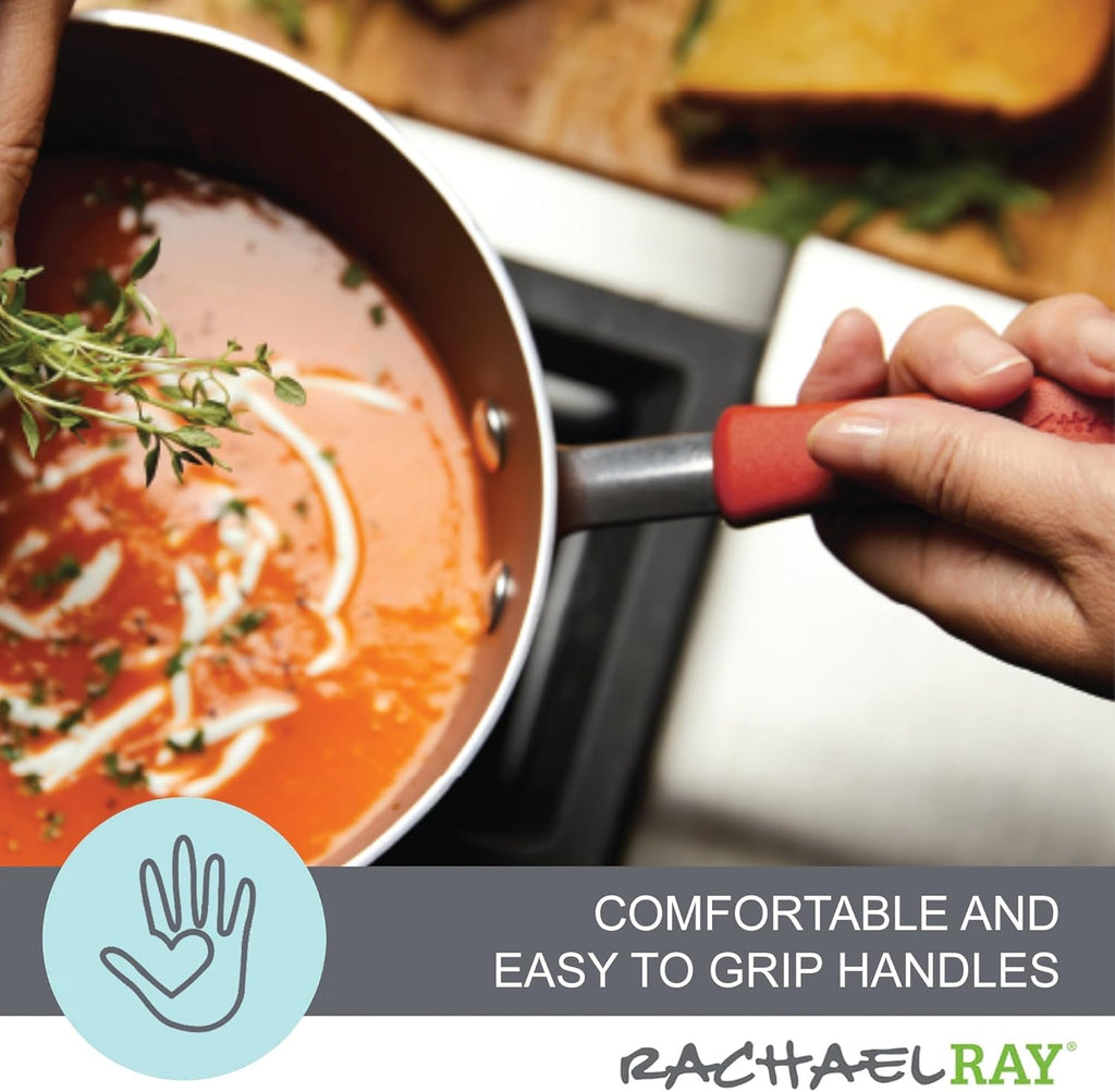 11-Piece Nonstick Cookware Set - Red N670