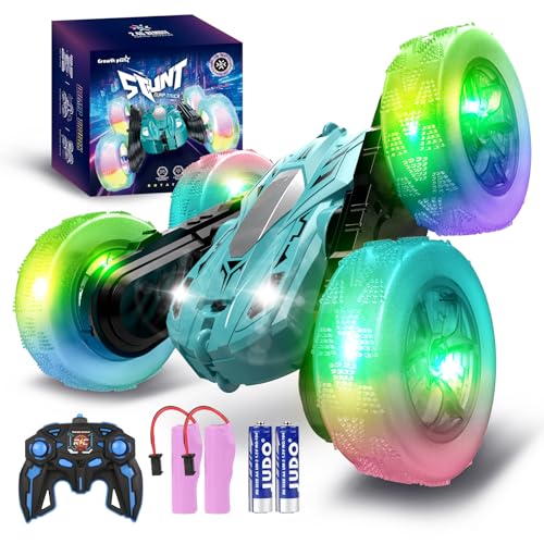 Yellow 360° Rotating 2.4Ghz Double-Sided Driving Stunt Car F33379