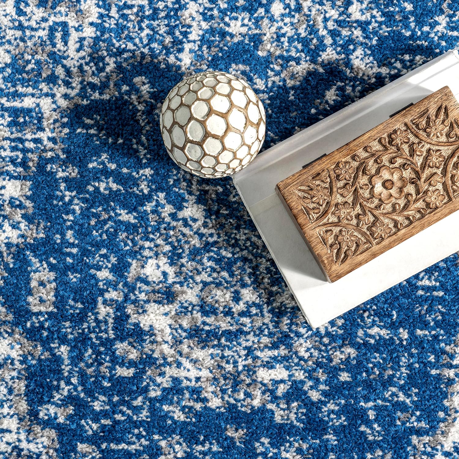 10x14 Dark Blue Area Rug D69150
