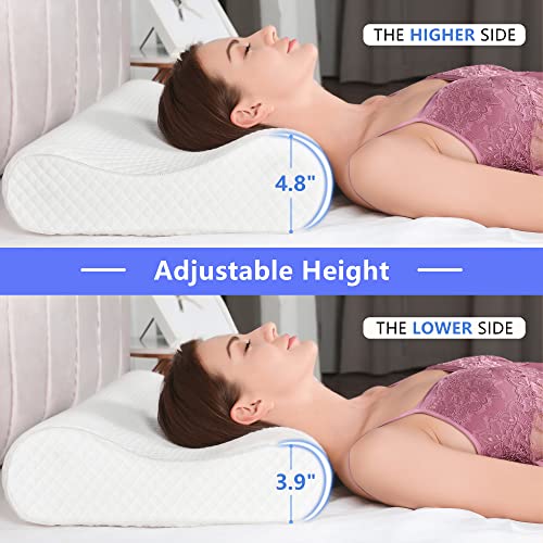 Queen Size Firm Contour Memory Foam Cervical Pillow L692910