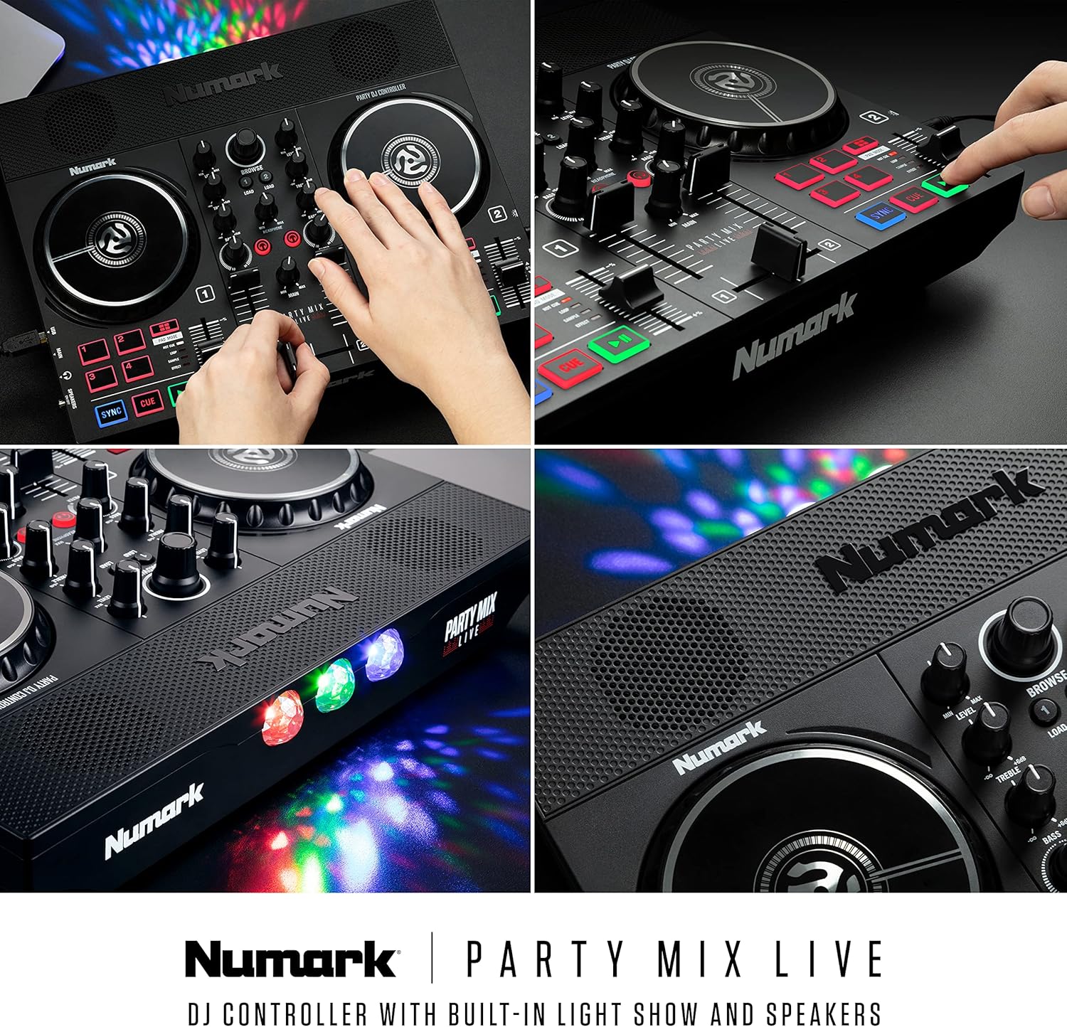 DJ Controller with Built in Speakers and DJ Mixer J3518
