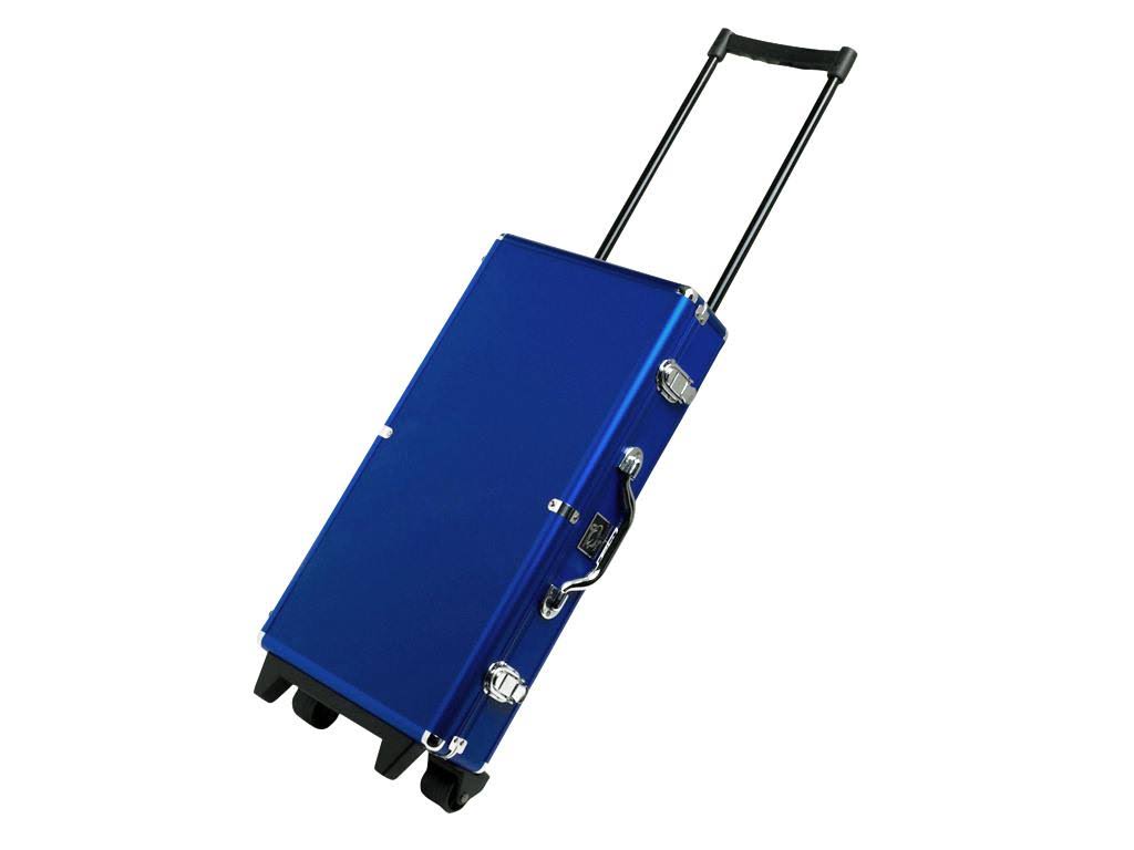 White Ivory Tiles Wheeled Aluminum Case N73319