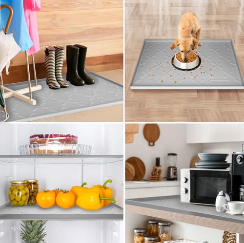 25" x 22" Silicone Cabinet Liner with Raised Edge X683