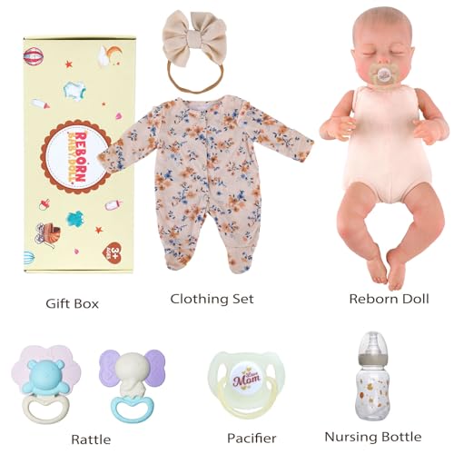 20 Inch Soft Body Realistic Newborn Baby Dolls with Clothes and Toy Accessories V32771