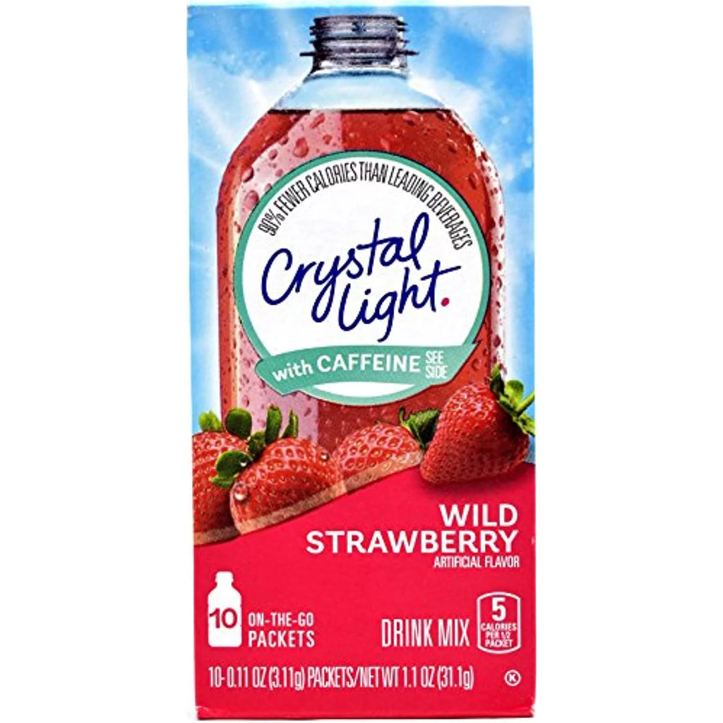 Wild Strawberry With Caffeine Drink Mix, 10-Packet Box (Pack Of 20) L805152