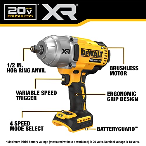 20V MAX Cordless Impact Wrench, 1/2 in., Bare Tool Only C87332